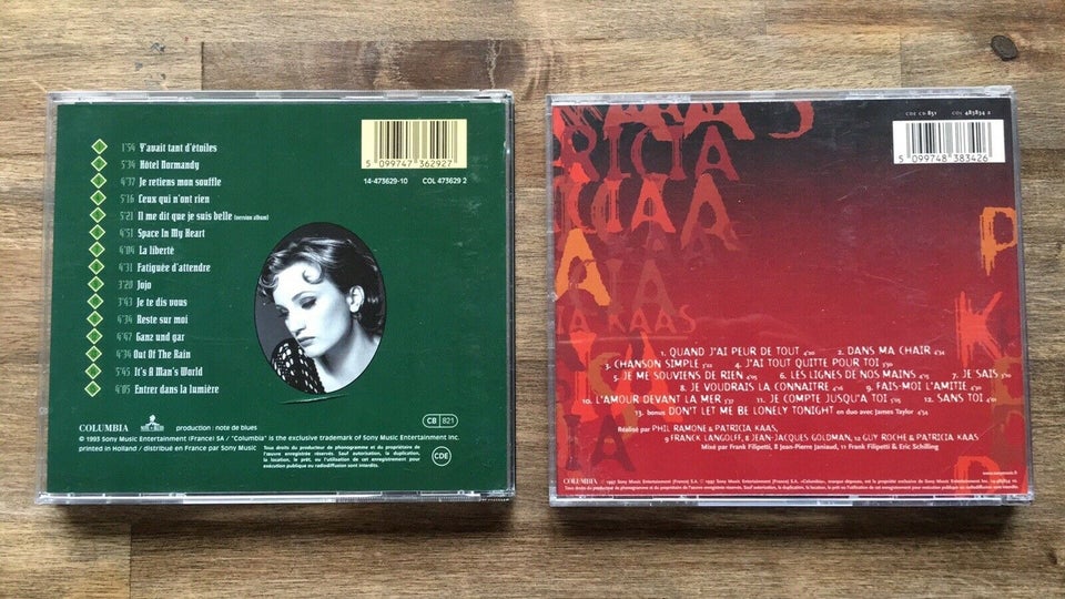 Patricia Kaas: 2 CD albums, pop