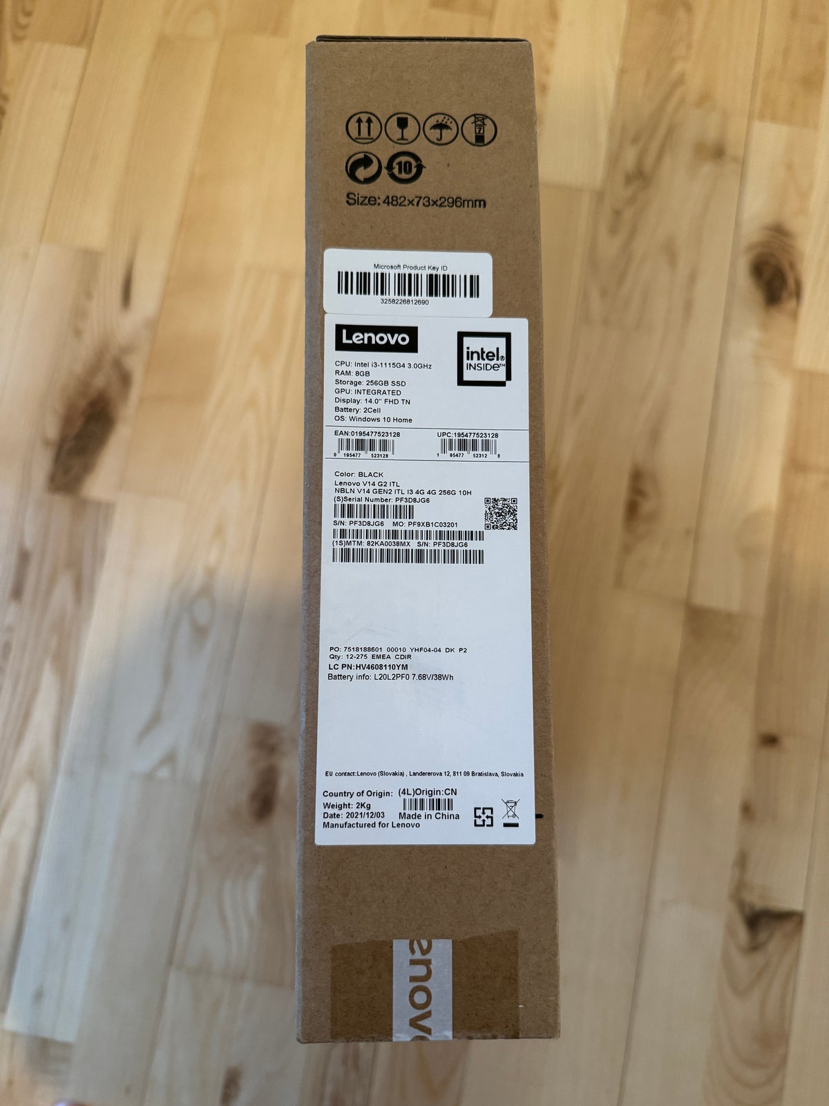 Lenovo V14 G2, i3-1115G4 3.0 GHz, 8 GB ram