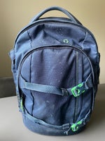 Reserveret. 
Blå/grøn Satch skoletaske/rygsæk k...