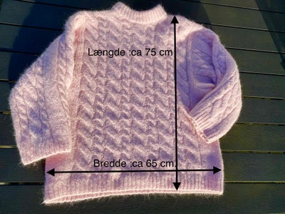 Sweater, H og M, str. findes i flere str., Rosa, Alpaca uld, Næsten som ny, Smuk lækker rosa eoversi