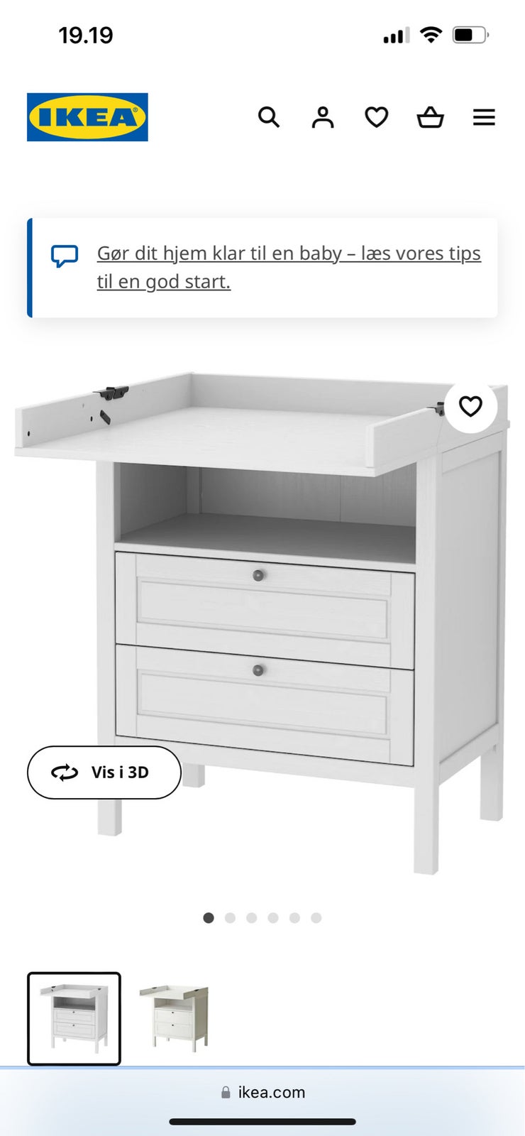 Puslekommode, IKEA