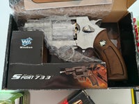 Hardballvåben, WG 733 AKA M60 Airsoft co2 revolver ny.