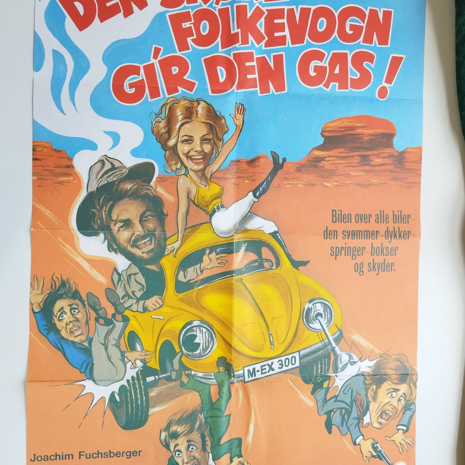 Plakater, Filmplakat:Den skøre Folkevogn gi'r den gas !