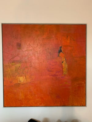 Oliemaleri, Torben Dyrved, motiv: Andet, stil: Andet, “Drømme”. Smukt maleri i røde varme nuancer, m