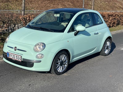 Fiat 500, Benzin, 2015, km 139000, lysgrønmetal, aircondition, ABS, airbag, 3-dørs, centrallås, star