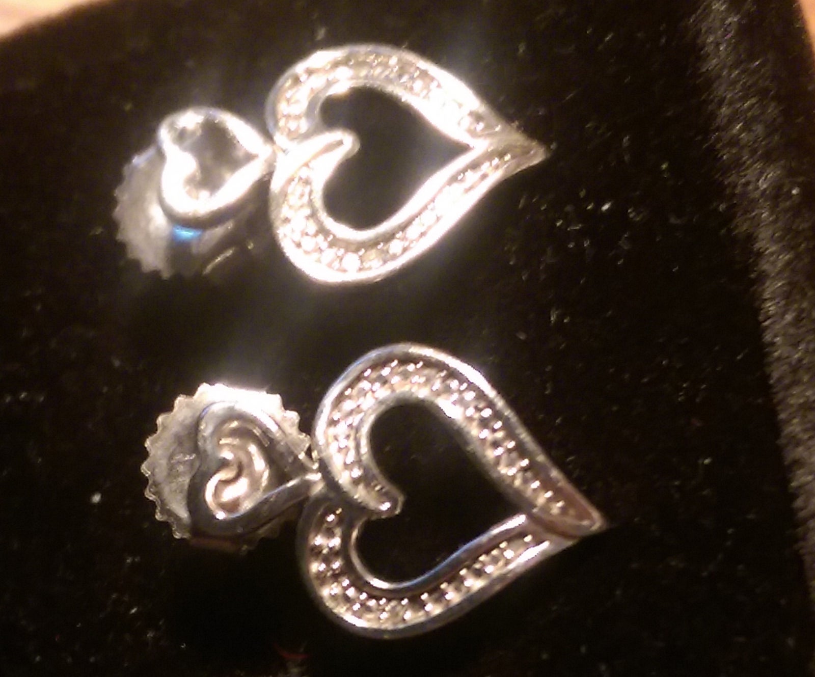 Smykkesæt, diamant, Vintage øreringe + ring str 54