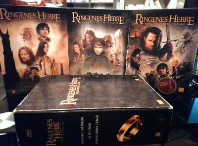 RINGENES HERRE TRILOGI / THE LORD OF THE RINGS, instruktør PETER JACKSON, DVD, eventyr, RINGENES HER