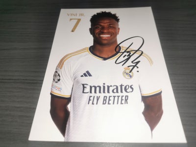 Autografer, Vinicius Jr autograf Real Madrid, Sender gerne med dao eller kan afhentes på Amager

Se 