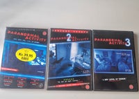 Paranormal Activity 1, 2 og 3, DVD