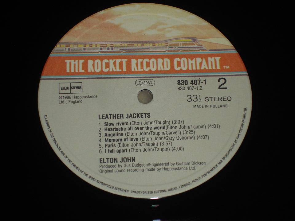 LP, Elton John ( Classic Rock/Pop ), Leather Jackets