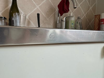 Bordplade, Bordplade i stål med integreret dobbelt vask. Original fra 1950’erne. 

Obs: Skal afhente
