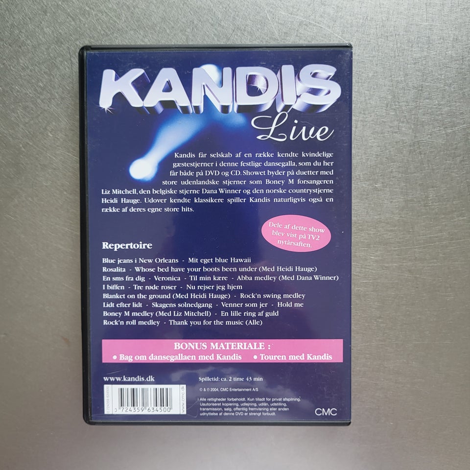 Kandis live dvd og cd, DVD, musical/dans