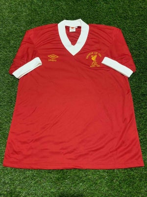 Fodboldtrøje, Liverpool, Europa Cup-finalen 1981, YNWA, XL, Umbro (Re-produktion), str. XL, Her komm