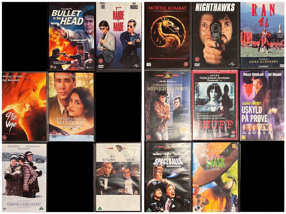SJÆLDNE UDGÅET DVD FILM - BLANDET GENRE, DVD, andet