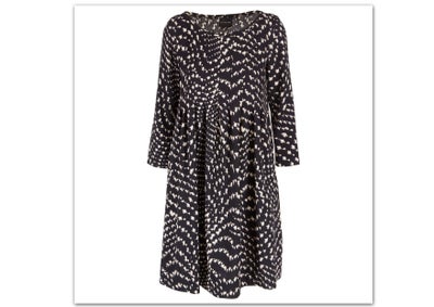 Anden kjole, Bitte Kai Rand, str. S,  Sort bund, med creme mønster,  94% polyester, 6% Elasthane, , 