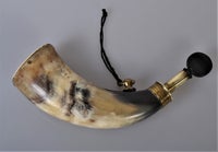 Antik Krudthorn, Horn, 100 år gl.