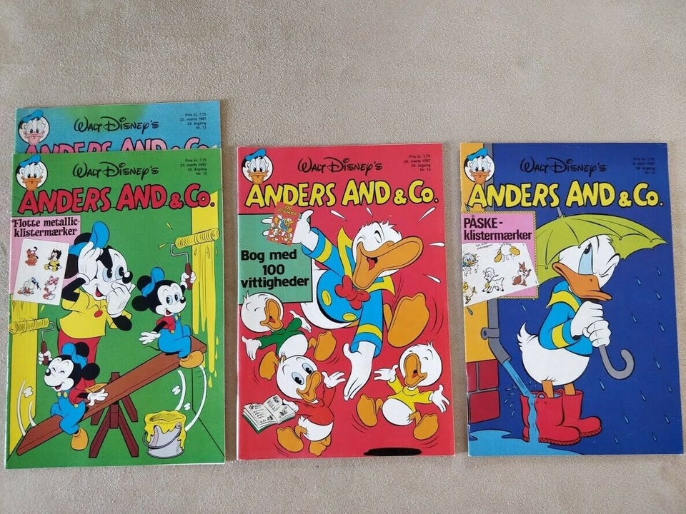 Anders And - 1987 - med indlæg, Tegneserie