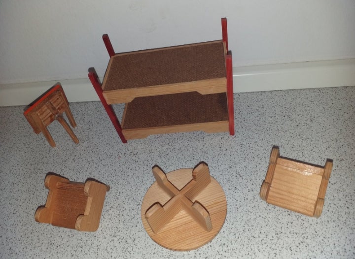 Dukkehus-møbler, Lundby børneværelse sæt