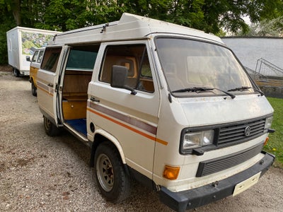 VW T3, 2,0 Westfalia, Benzin, 1980, hvid, 4-dørs, uden afgift, Med camper indretning, Uden vask/ køl