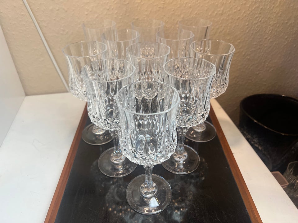 Glas, Vintage vinglas krystal, Cristal D'Arc