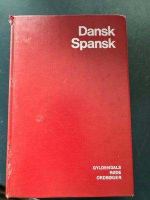 Dansk / Spansk ordbog , Gyldendals , år 1994, 5 udgave, Dansk / Spansk ordbog af Gyldendals 

Bogen 