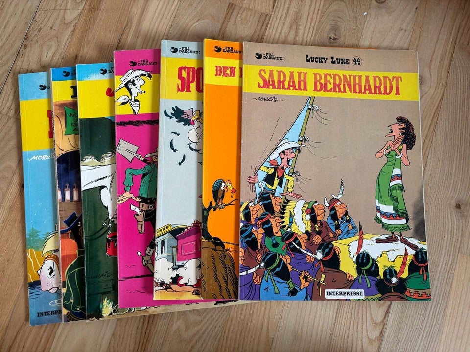 Lucky Luke 1-44, Morris og Goscinny, Tegneserie