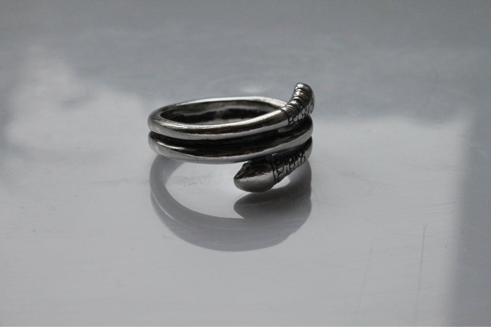 Fingerring, sølv, Museums Kopi Smykker