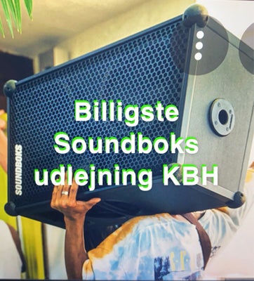 Højttaler,  Acoustic, Soundboks 3 eller GO, For english see below
Soundboks GO & Soundboks 3 til udl