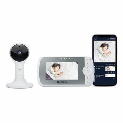 Babyalarm, Babyalarm, Motorola, Motorola Nursery VM64 Connect - Video babyalarm med kamera og nattes