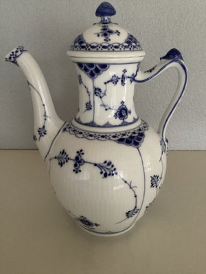 Porcelæn, Kaffekande, Royal copenhagen musselmalet, 1 Sortering.fejlfri.24,5 cm høj.