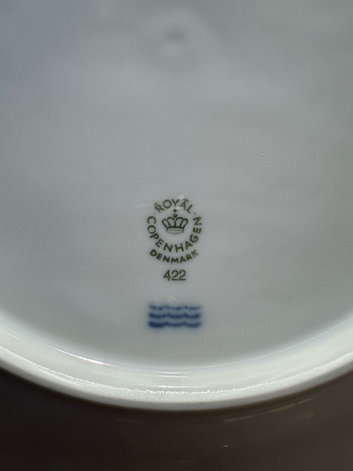 Porcelæn, Kringlefade i hvid Halvblonde , RC
