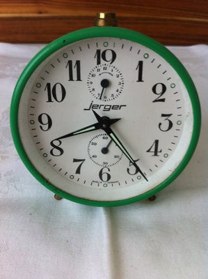 Ur, Jerger, Retro vækkeur fra 1950érne - "Made in Germany". 

Uret har selvlysende visere og selvlys