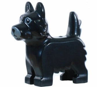 Lego andet, Sjældne hunde:

Terrier, sort (NEW) 25kr.
Terrier, hvid 30kr.

French Bulldog (NEW) 20kr