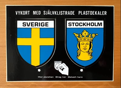Klistermærker, Sverige, Fra 70’erne.