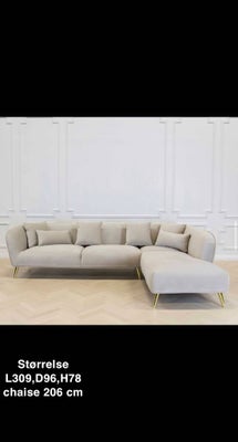 Sofa, velour, 5 pers. , schangtil design, NY I ORGINAL EMBALAGE SCHANGTIL DESIGN LUKSUS SOFA

NY I O