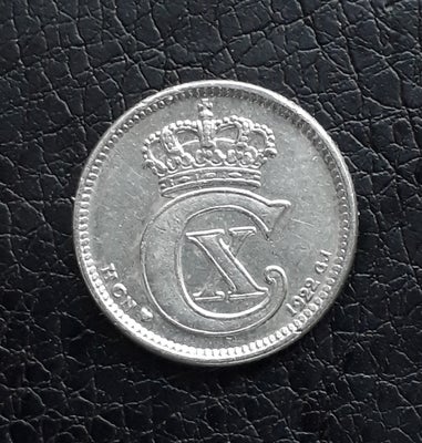 Danmark, mønter, 10 øre 1922 i pæn kvalitet.