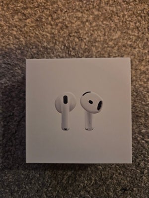 trådløse hovedtelefoner, Apple, Airpods 4, Perfekt, Spritnye uåbnet apple airpods 4.

Sælges for 750