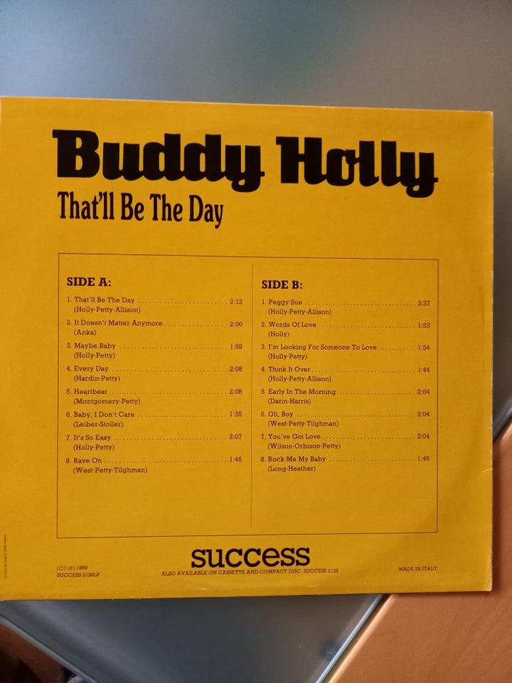 LP, Buddy Holly, That'll be the day