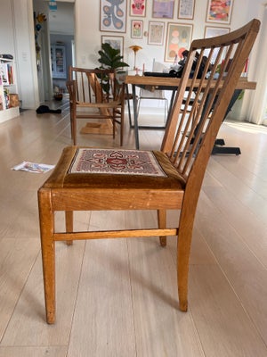 Spisebordsstol, Teaktræ, Ukendt, Fin gammel teaktræsstol med patina