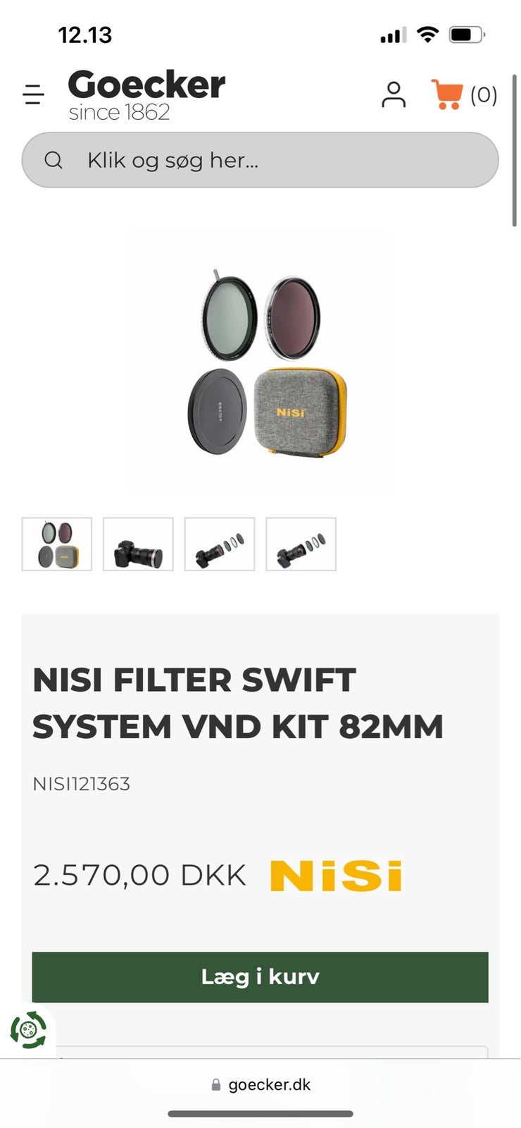 Variabel filter 82mm kit , NIsi, Filter Swift kit