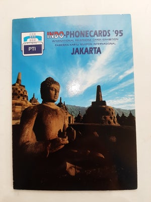 Telefonkort, INDO-PHONECARDS 95, Special mappe oplag 1000 sæt med 2 danske telekort 
Sender KUN på k