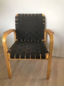 Alvar Aalto stællestole, birk med armlæn