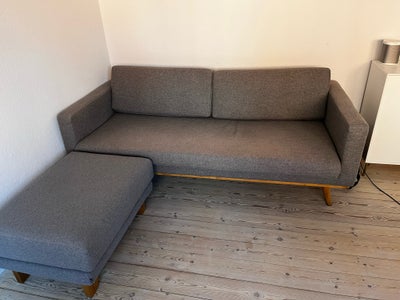 Sofa, uld, 3 pers. , Sofacompany, Fin 3 personer sofa fra Sofacompany + puff

Model: Johan
Stof: Sun