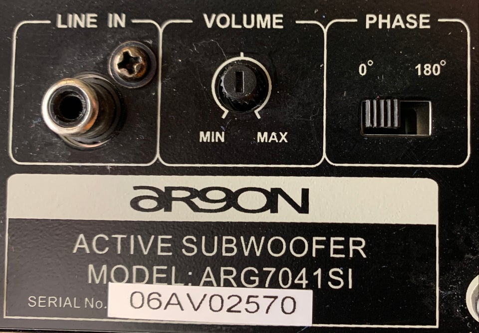 Subwoofer, Argon, ARG7041SI