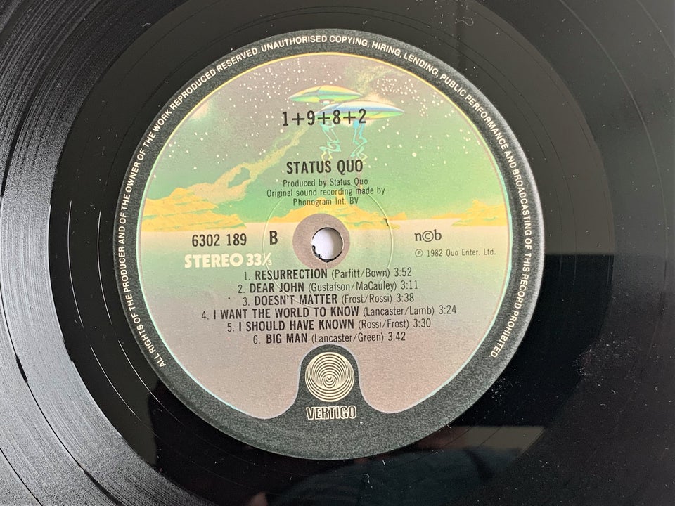 LP, Status Quo, 1982