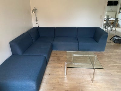 Sofa, stof, 5 pers. , New York fra sofa.dk, Blå modulsofa sælges billigt