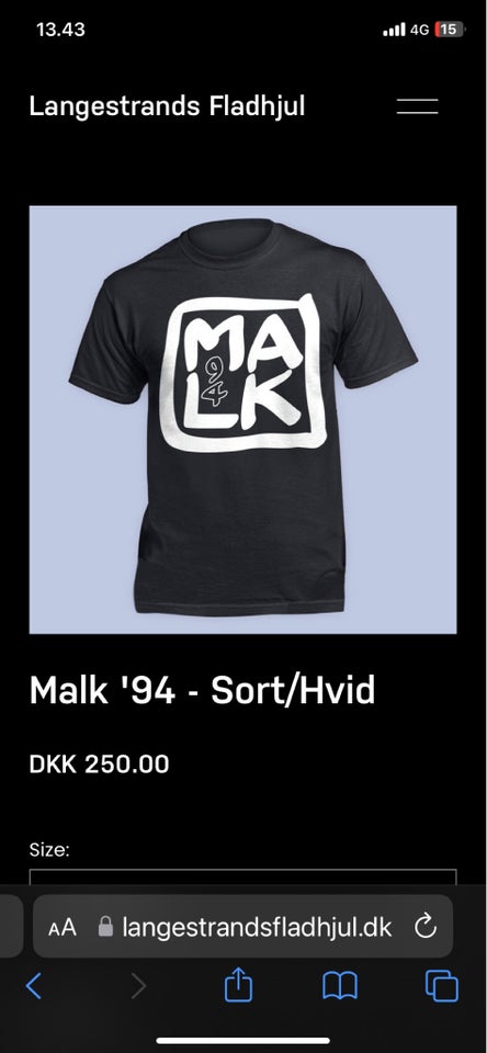 T-shirt, Malk de koin, str. XXL