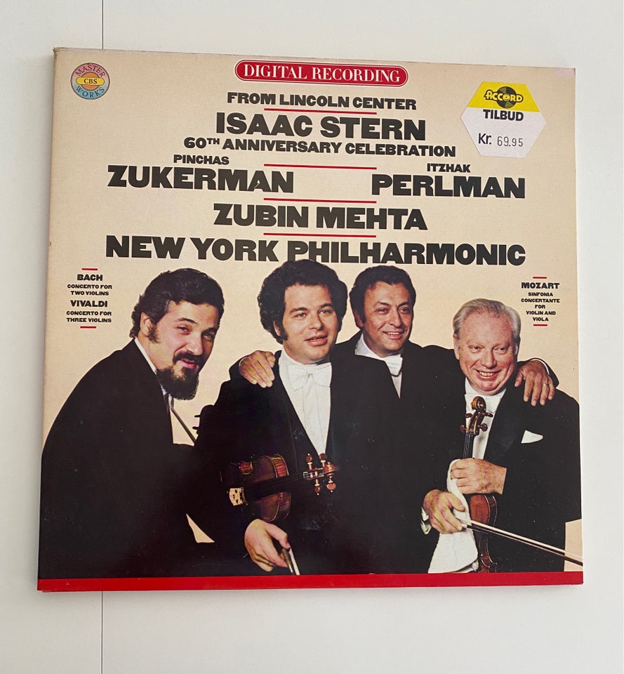 LP, Bach - Vivaldi - Mozart - Stern Zukerman Perlman, Isaac