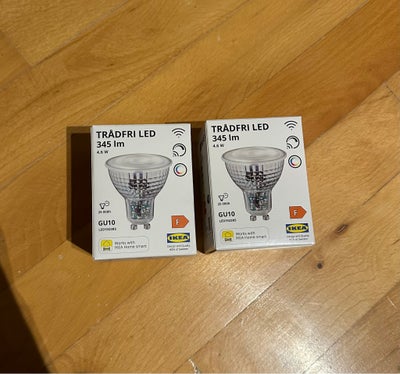 LED, Ikea, Sælger to Trådfri LED pærer fra Ikea. 

• Virker med Ikea Home smart. 

• Aldrig brugt, g