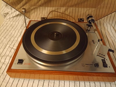 Pladespiller, Philips, GA 208, God, Den ultimative nuttede retro gramofon, Årgang 1970-72 Virker per